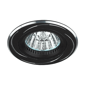 Светильник точечный ЭРА KL34 AL/ВК алюминиевый MR16,12V, 50W чёрный/серебро