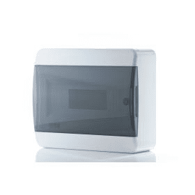 Бокс навесной ЩРН-П 12 IP40 прозрачная черная дверца OptiBox P-BNK-2-12-IP40 КЭАЗ ЩРНП/117920