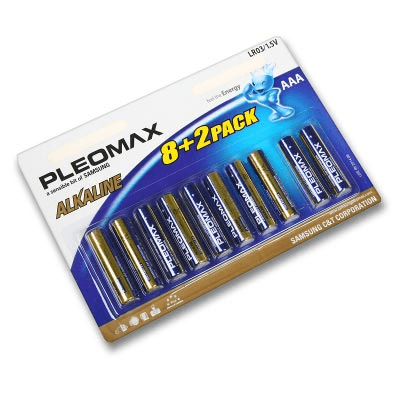 Элемент питания Pleomax LR03 ВР8+2 (кратно 10)