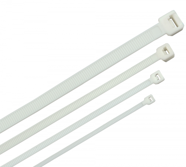 Хомут (стяжка)  пластик  3.6 х 200  белый  (100шт)  морозостойкий Хкм  IEK UHH33-D036-200-100-K01