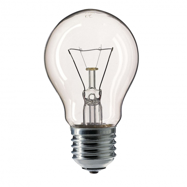 Стандартная лампа накаливания  PHILIPS  А55  75Вт  230В  E27 (кратно 10)