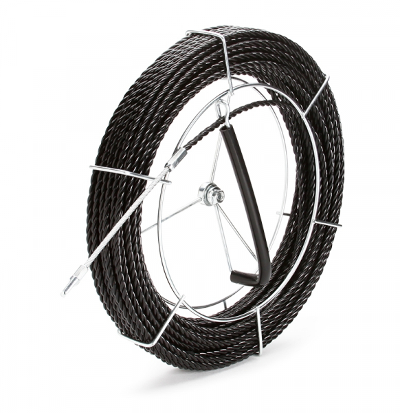 Протяжка из трех плетеных полиэстеровых нитей с фиксированными наконечниками на металлической катушке PET-3-6.0/30MK Fortisflex