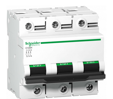 Выключатель автоматический  3П 100А  характеристика D  15кА  Schneider Electric  Acti9  C120H A9N18513
