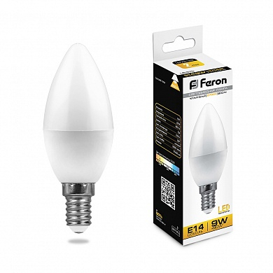Feron LB-570 (9W) 230V E14 2700K свеча