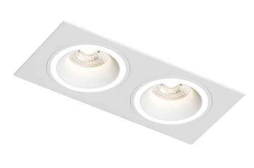 Встраиваемый светильник DENKIRS DK2062-WH IP 20, до 15 Вт, GU10, LED, белый, алюминий