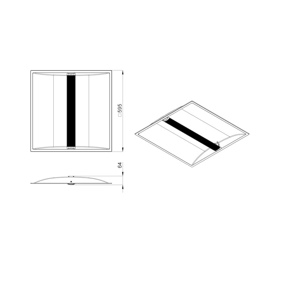 Офис Рефлект 25 Эко IP30 CRI80 5000К