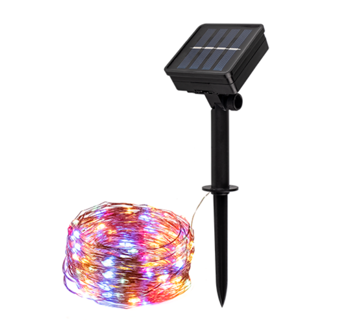 Солнечн. свет-к ФАZА SLR-G03-100M нить, мультицв., 100 LED