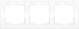Werkel  Flock  Белый Рамка 3-местная WL05-Frame-03-white a028964