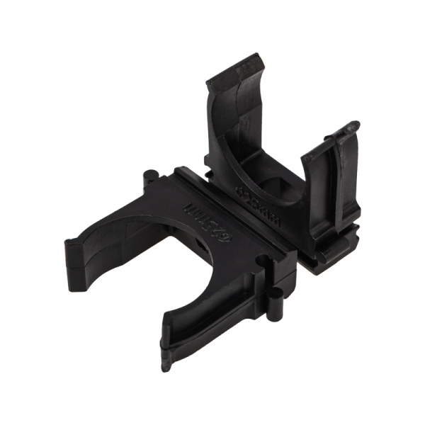 Крепеж-клипса для трубы ø 25 мм, черная (100 шт./уп.) REXANT 28-0125-3