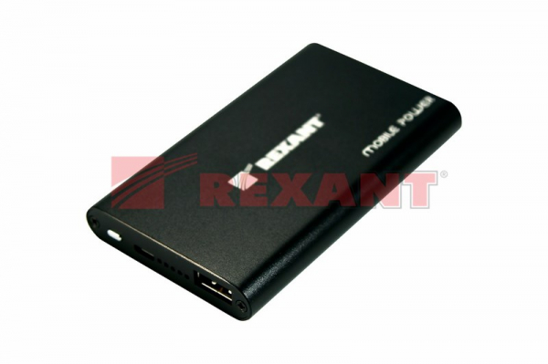 Портативное зарядное устройство Power  Bank 5 000 mAh USB (carton box) REXANT 30-0500-4