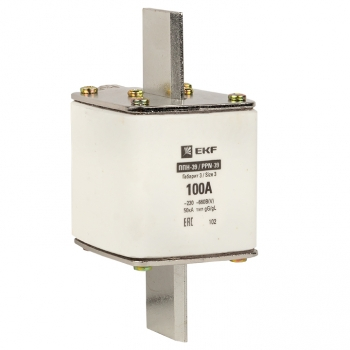 Плавкая вставка предохр. габ. 3  100А EKF ППН-39