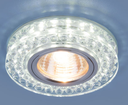 Светильник точечный Elektrostandard 8381 MR16 CL/SL прозрачный/серебро