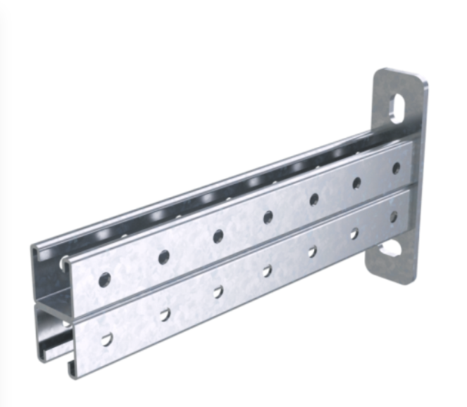 Кронштейн двойной LAS, 41х41 мм, основание 300, горячеоцинкованный