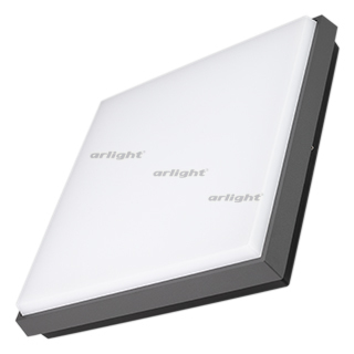 Светильник Arlight LGD-AREA-S300x300-30W Warm3000 (GR, 110 deg, 230V) (ARL, IP54 Металл, 3 года)