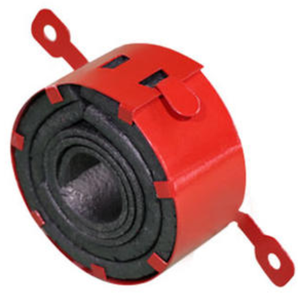 Проходка кабельная универсальная в составе противопожарной муфты «ОГНЕЗА-ПМ-К/65», цвет красный