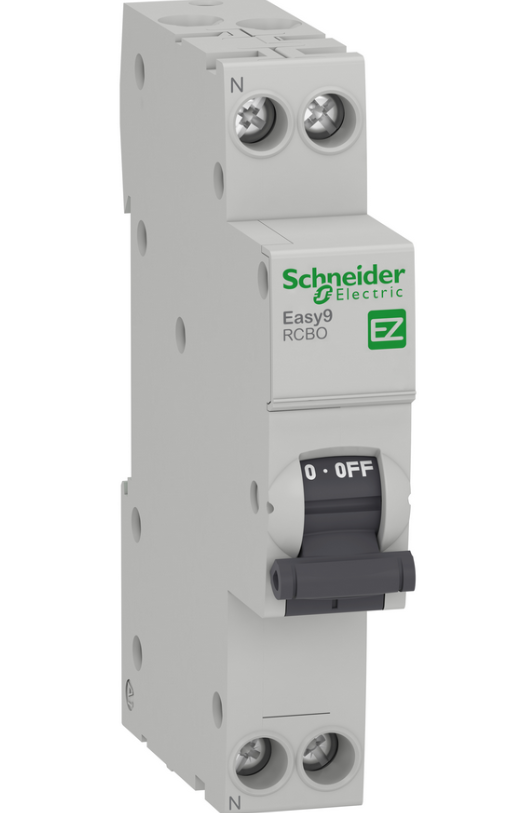 Дифференциальный автомат  2П  32А   30мА  Schneider Electric  EASY9  характеристика С  тип АС  1П+N  EZ9D33632, 18 мм