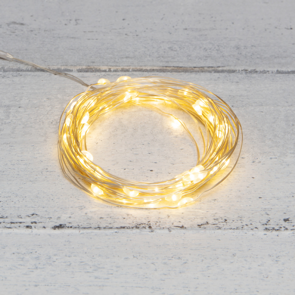 Гирлянда  «Роса» 5 м, 50 LED, USB, теплое белое свечение NEON-NIGHT 315-966
