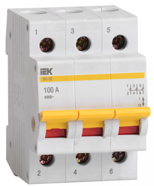 Выключатель Нагрузки  3П 100А  IEK  ВН-32