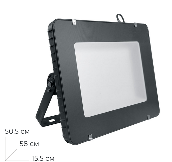 Feron LL-927 2835 SMD 400W 6400K IP65 AC175-265V/50Hz, черный  580*505*155мм