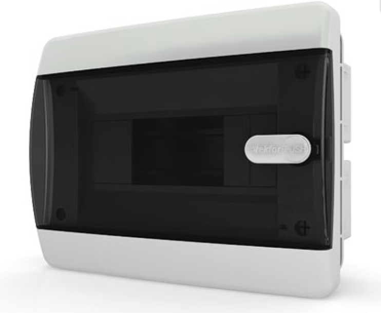 Бокс ЩРВ-П 8 IP41, прозрачная черная дверца CVK 40-08-1 Tekfor