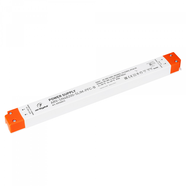 Arlight Блок питания ARV-SN48200-SLIM-PFC-B (48V, 4.16A, 200W) (ARL, IP20 Пластик, 3 года)