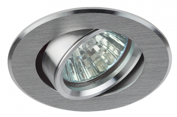 Светильник точечный ЭРА свет-к KL58А SL алюминевый  MR16,12V/220V, 50W  серебро (5/100/2000)