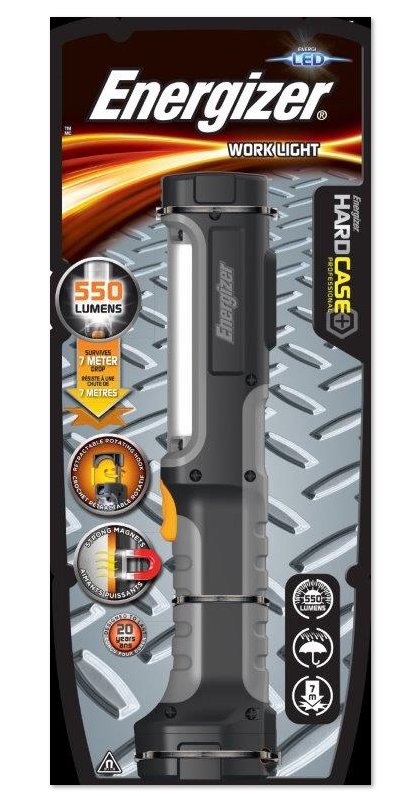 Фонарь светодиодный ENERGIZER Hard Case Pro Work Light 4xAA, tray
