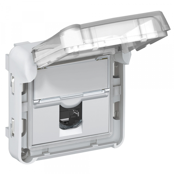 Розетка RJ 45 - Программа Plexo - категория 5е - UTP - IP 55 с закрытым клапаном - IK 07 - LCS2