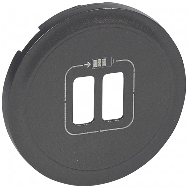 Legrand  Celiane  Графит Накладка зарядного устройства 2хUSB 067956