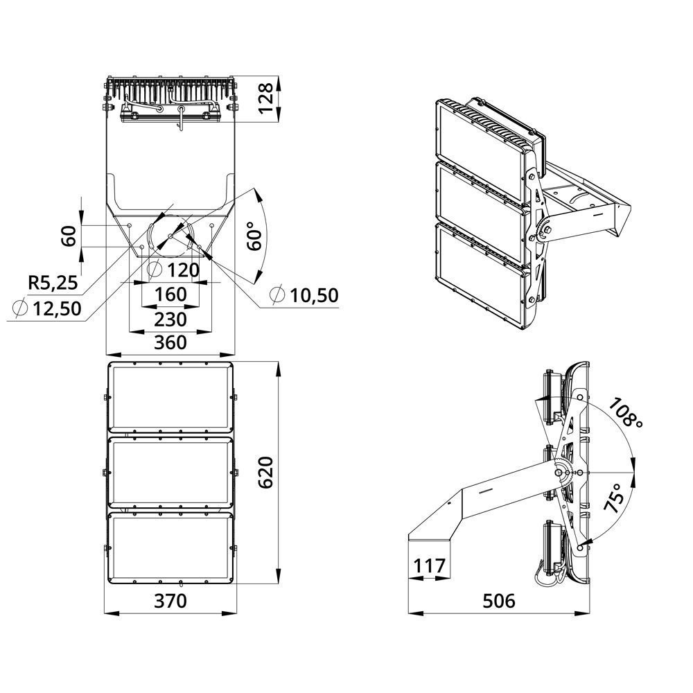Плазма 600 X 3000К 110×45°