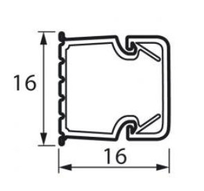 Кабель-канал белый  16x16  (80м)   У.ПАК (кратно 80)