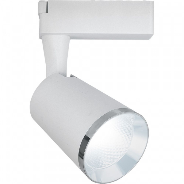 Feron AL100, 12W, 1080 Lm, 4000К, 35 градусов, белый c хром рамкой
