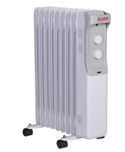 Масляный радиатор ОМ-9А (2 кВт) Ресанта