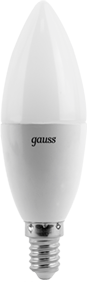 Светодиодная лампа Gauss С37  6.5Вт 150-265В 4100К E14