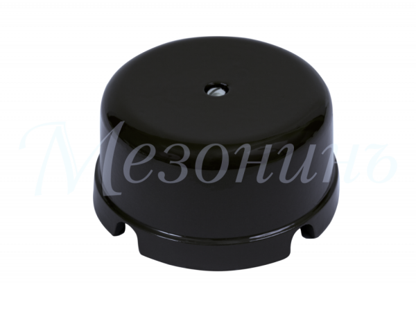 Greenel Мезонин Коробка распред. фарфоровая D80мм, H43мм, IP20, черный GE70236-05