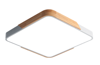 Светильник Jazzway PPB Sсandic-S 24w 4000K WH/W с деревянной планкой IP20 315*315*55