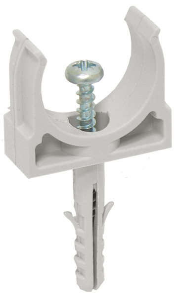 Крепеж-клипса универсальная 25мм серая с дюбелем CT25 IEK