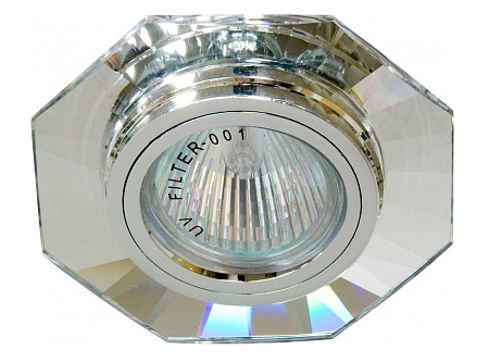 Светильник встраиваемый Feron 8120-2/(CD3011) G5.3 MR16 серебро-серебро