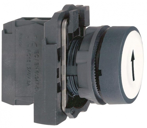 XB5AA3341 КНОПКА 22ММ БЕЛАЯ С ВОЗВРАТОМ