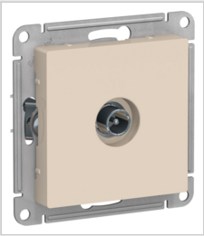 AtlasDesign Бежевый Розетка TV оконечная1DB, механизм ATN000291