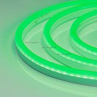 Arlight Гибкий неон ARL-CF2835-U15M20-24V Green (26x15mm) (ARL, 8 Вт/м, IP65) (кратно 50)