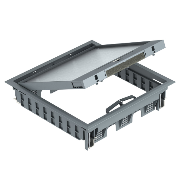 Лючок GES9-3B U (универсальный) 12xModul45 (полиамид,серый) /GES9-3B U 7011/