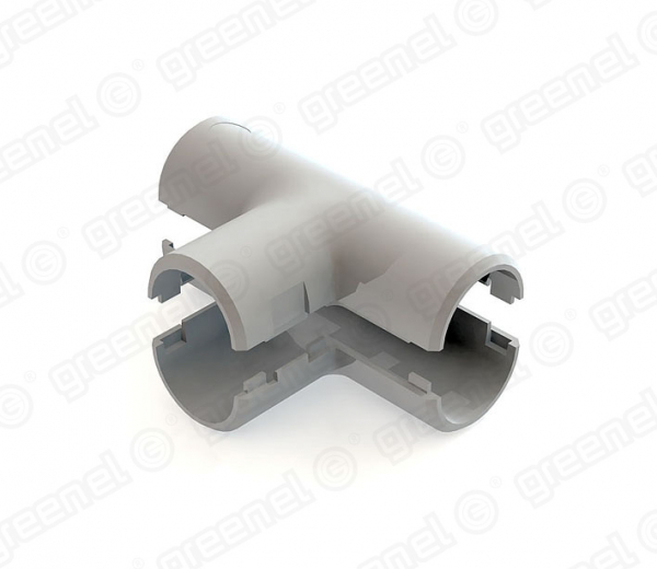 Тройник разъемный для жестких труб D20мм (10/240шт)