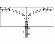 Кронштейн 1К2-2,0-2.0-/180*-ф3 оц двухрожковый ВВЭМ