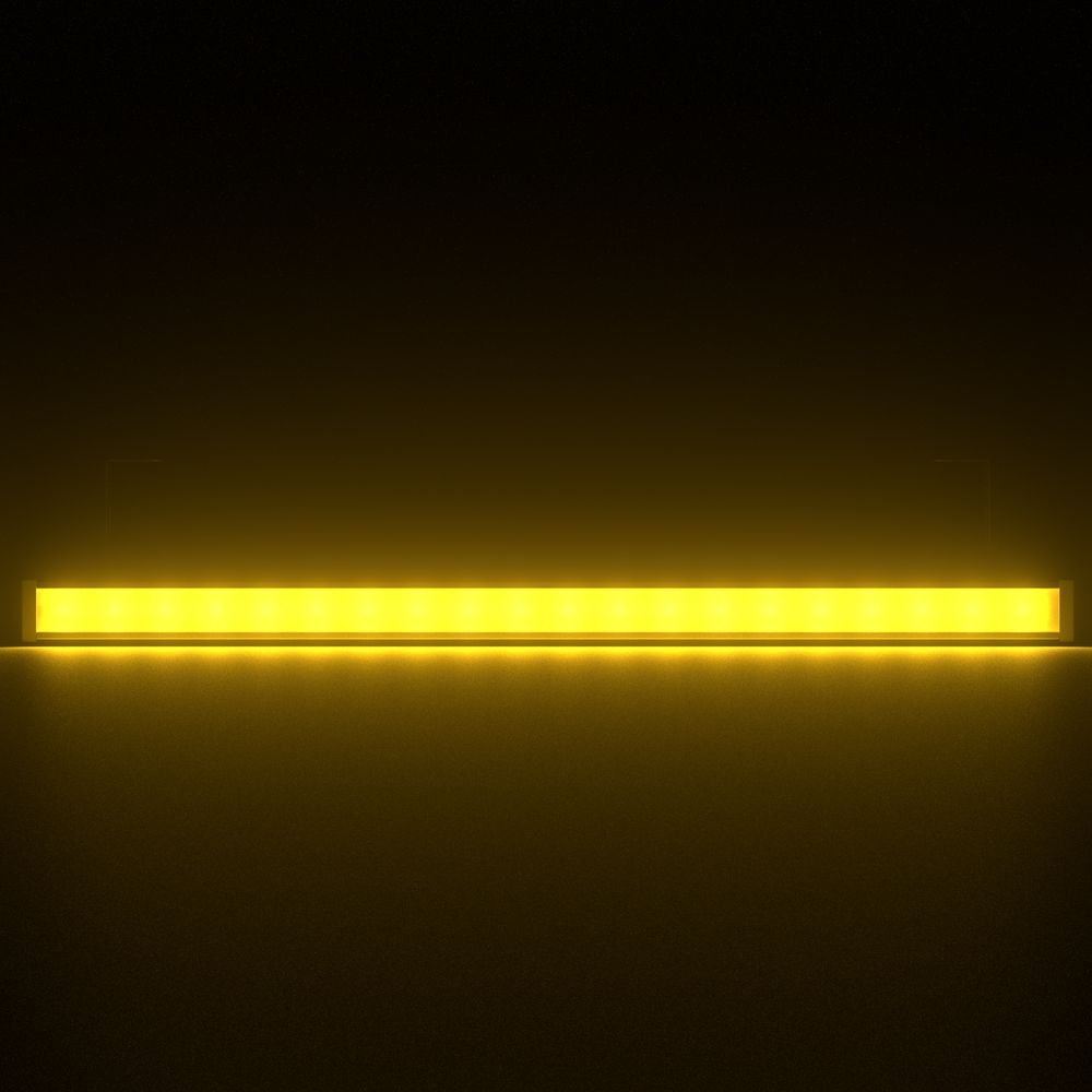 Барокко 20 1000мм Янтарный Матовое закаленное стекло