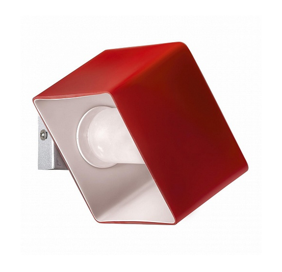 Светильник настенный Lightstar 801612 (MB328-1R) PEZZO 1х40W G9 ХРОМ/КРАСНЫЙ (в комплекте)