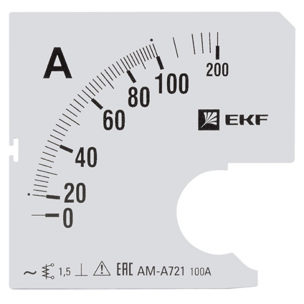 Шкала  EKF PROxima  сменная для A721 100/5А-1,5