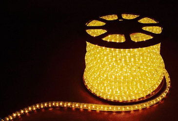 Дюралайт светодиодный Feron LED-F3W 3-х жильный , желтый, 2,88Вт/м 72LED/м 50м 220V