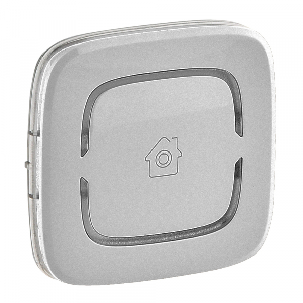 Legrand 755391 Valena ALLURE MyHome.Лицевая панель для механизмов BUS/SCS.С символом "GEN".2 модуля.Алюминий