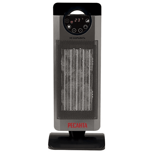 Тепловентилятор Ресанта ТВК-3, 1/2 кВт, LED дисплей  2 режима, термостат, автоматический  поворот, пульт ДУ, керамический нагревательный элемент